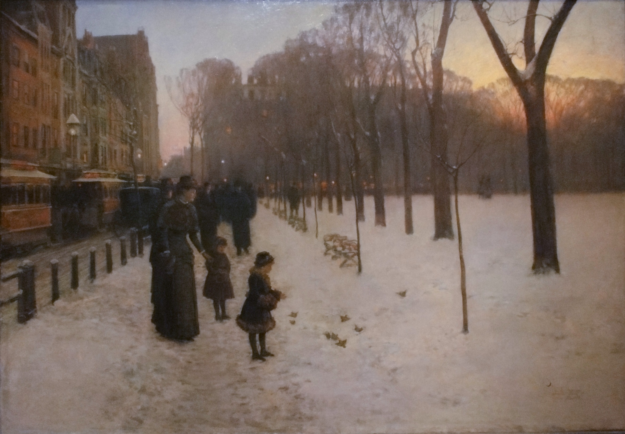 Childe Hassam, Boston Common at Twilight
