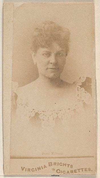 Allen & Ginter, Jessie Milward, from the Actors and Actresses series (N45, Type 1) for Virginia Brights Cigarettes
