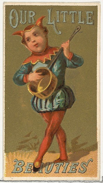 Allen & Ginter, From the Girls and Children series (N58) promoting Our Little Beauties Cigarettes for Allen & Ginter brand tobacco products