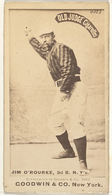 Goodwin & Company, James Henry O'Rourke, 3rd Base, New York, from the Old Judge series (N172) for Old Judge Cigarettes