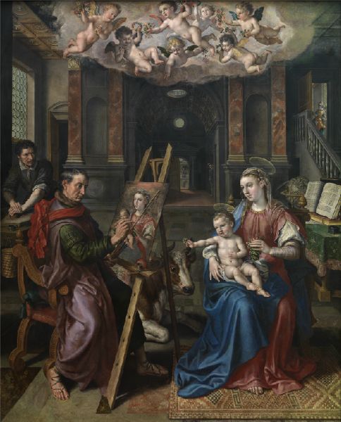 Maerten de Vos, Saint Luke Painting the Virgin