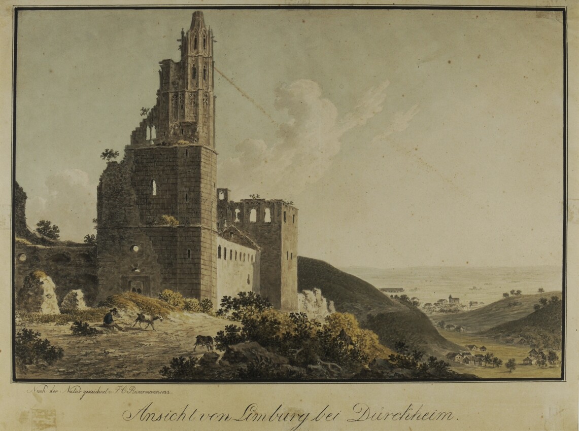 Friedrich Christian Reinermann, Ansicht der Klosterruine Limburg bei Bad Dürkheim