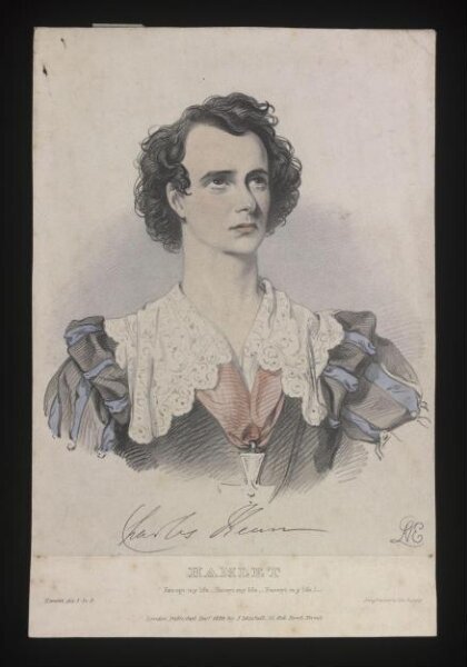 Unknown, Charles Kean as Hamlet