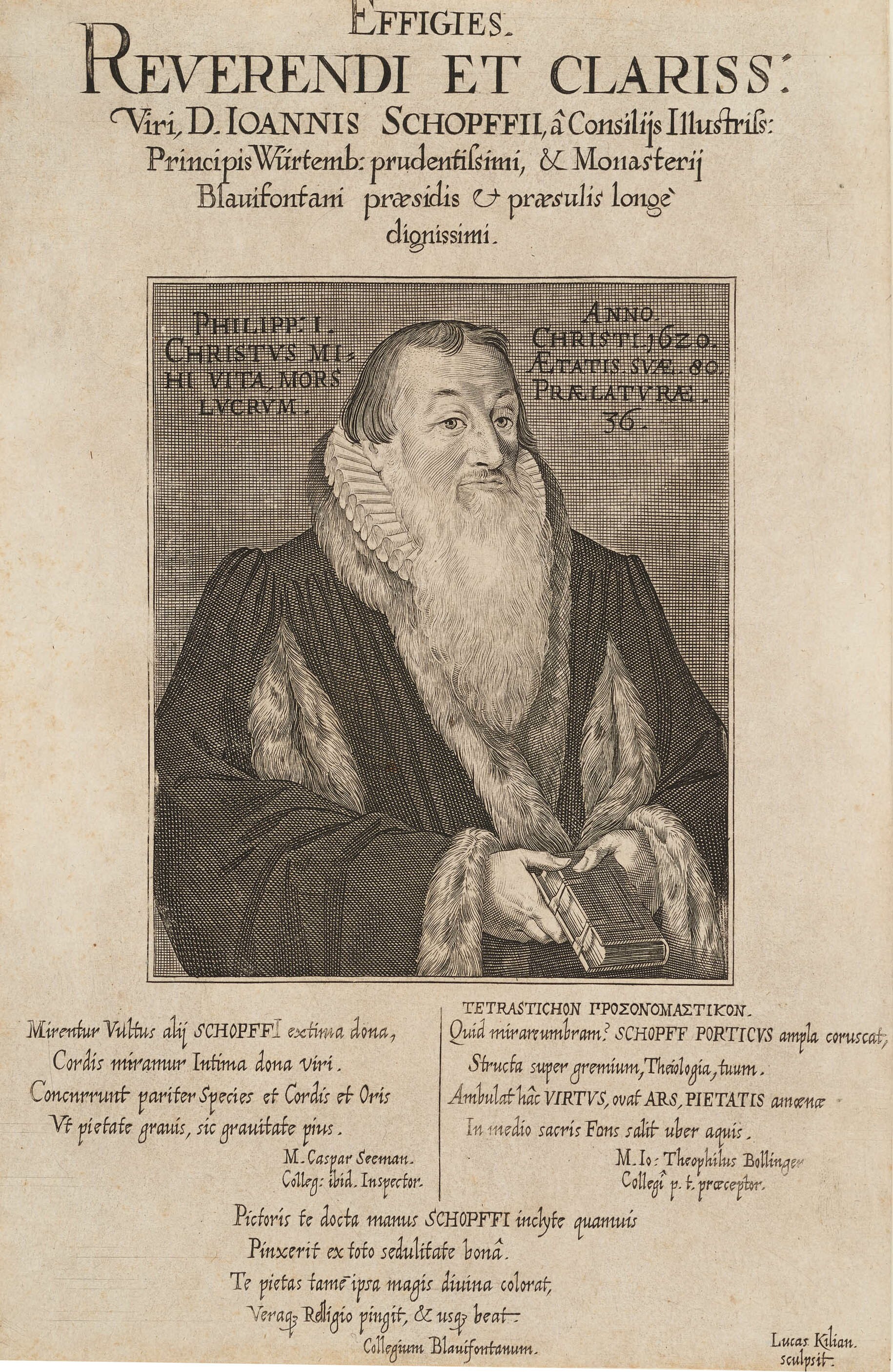 Lukas Kilian, Bildnis Johannes Schopf