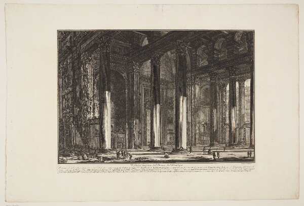 Giovanni Battista Piranesi, Det indre af forhallen til Pantheon