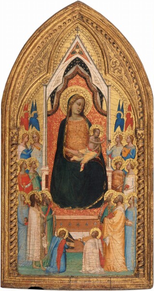 Bernardo Daddi, Madonna and Child with Saints and Angels