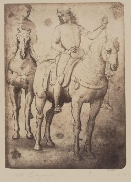 Fratelli Alinari, Two men on horseback