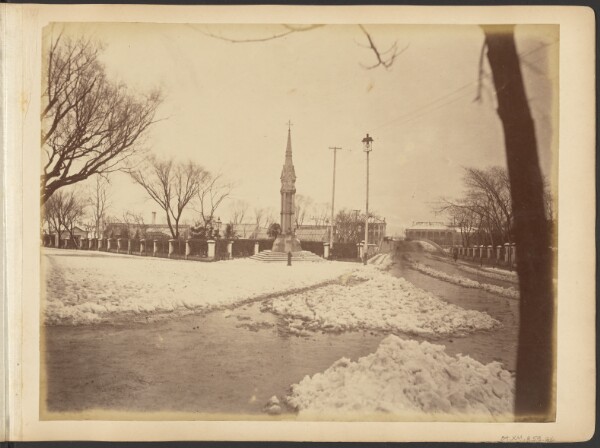 John Thomson, [The Margary Memorial during winter, Shanghai]