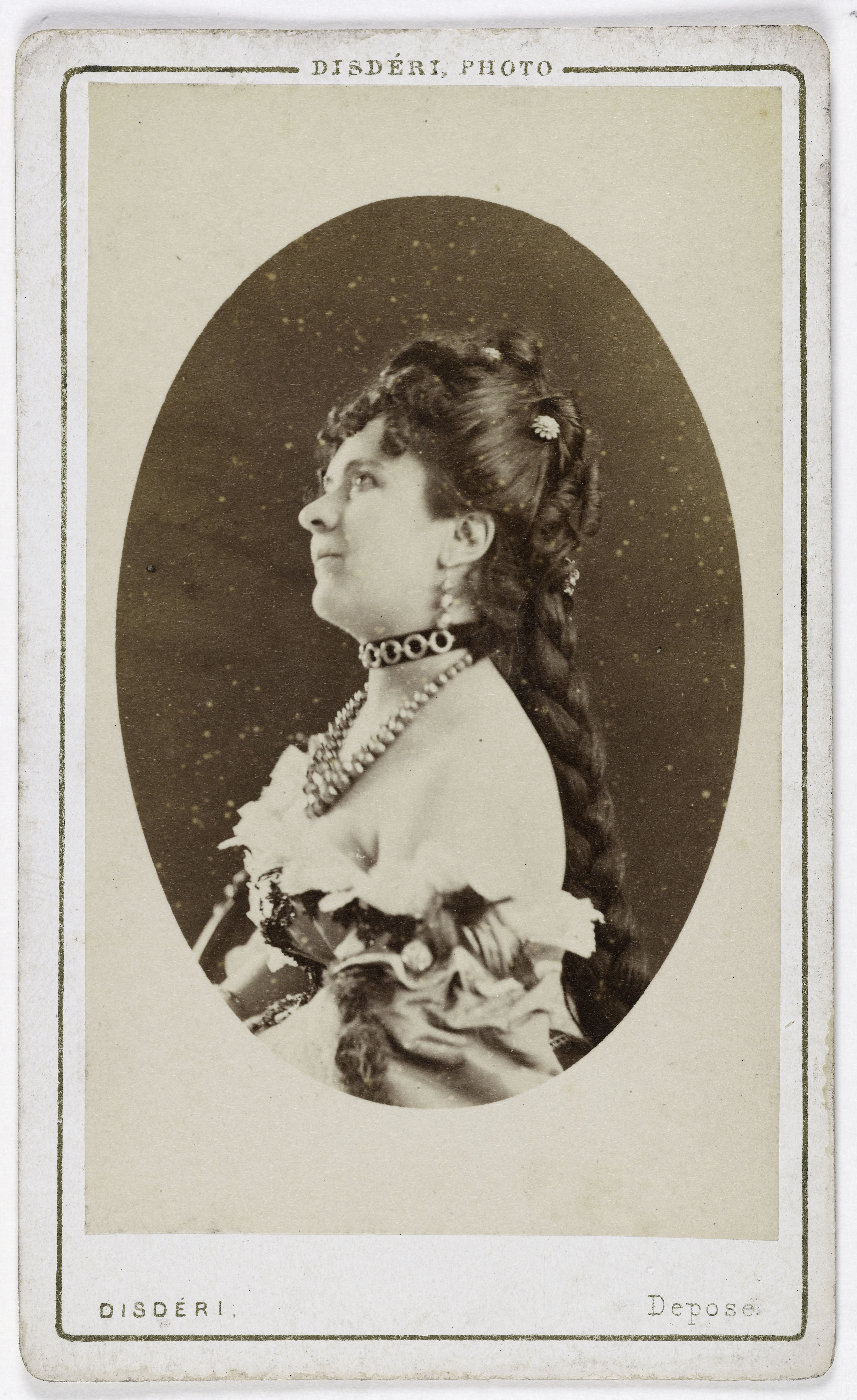 André-Adolphe-Eugène Disdéri, Portrait de Marie Dumas (1846- ), (actrice)