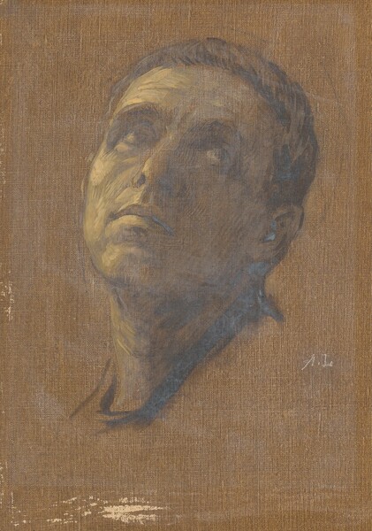 Alphonse Legros, Head of a Man with Upturned Eyes