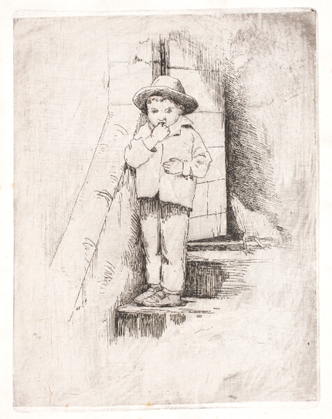 Carl Bloch, Drengen på trappen