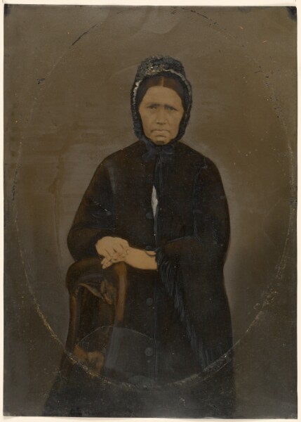 Unknown, [Portrait of woman in bonnet]