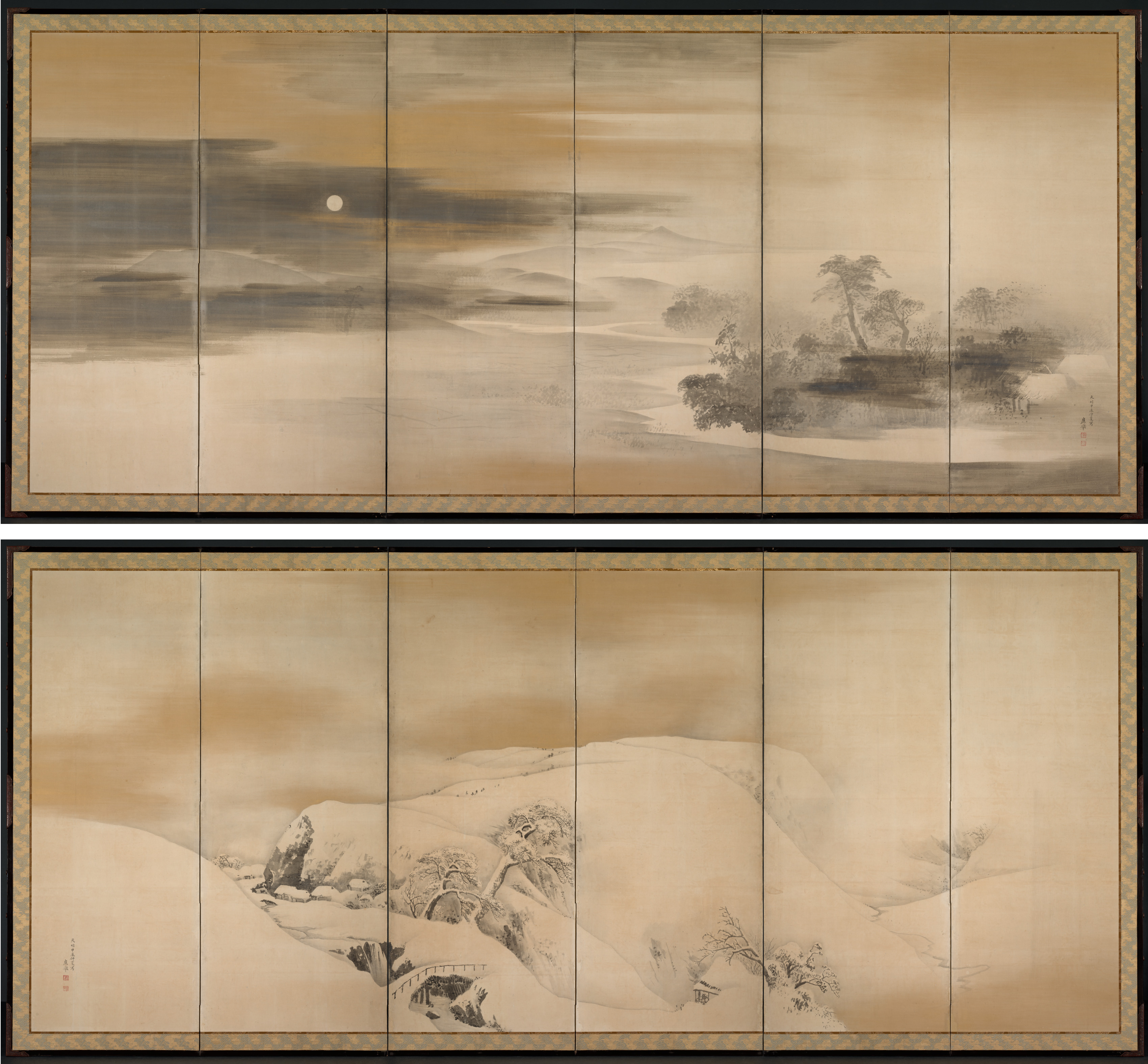 Maruyama Ōkyo, Summer Night; Winter Day