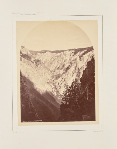 William Henry Jackson, The Grand Cañon, From the Falls