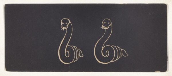 Unknown, [Optical illusion of a drawing of a snake]