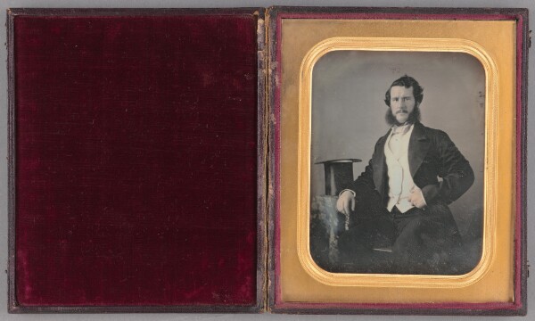 Unknown, [Portrait of a man with muttonchop whiskers and moustache]