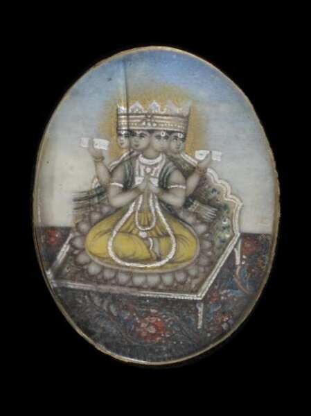 Unknown, One of nine paintings depicting Hindu deities
