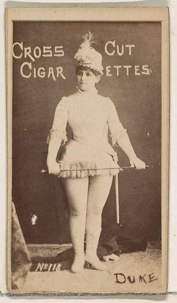 W. Duke, Sons & Co., Card Number 118, Duke, from the Actors and Actresses series (N145-1) issued by Duke Sons & Co. to promote Cross Cut Cigarettes