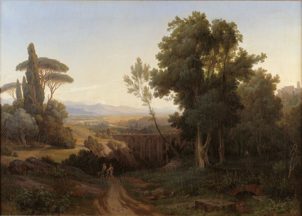 Gustaf Wilhelm Palm, View from the Cività Castellana
