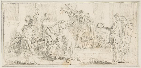 Giovanni Battista Tiepolo, Illustration for a Book:  Allegorical Scene of Coronation