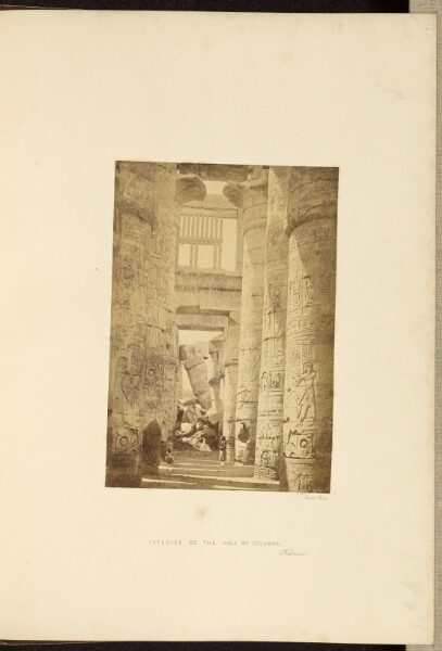 Francis Frith, Interior of the Hall of Columns, Karnac