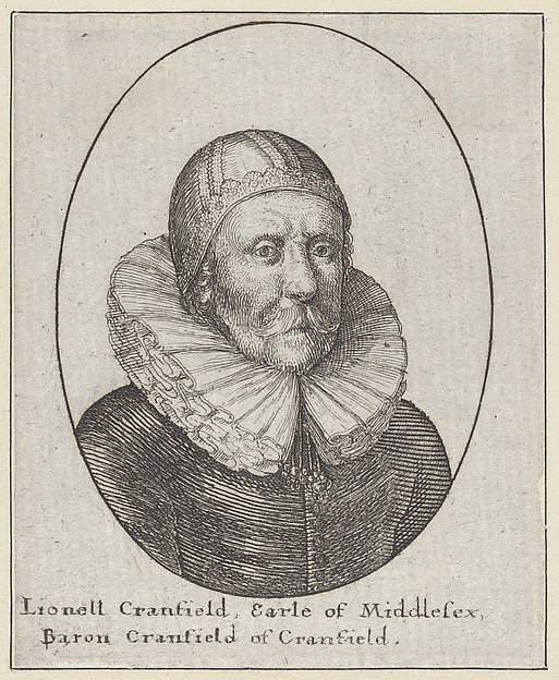 Wenceslaus Hollar, Lionell Cranfield, Earl of Middlesex, Baron Cranfield of Cranfield