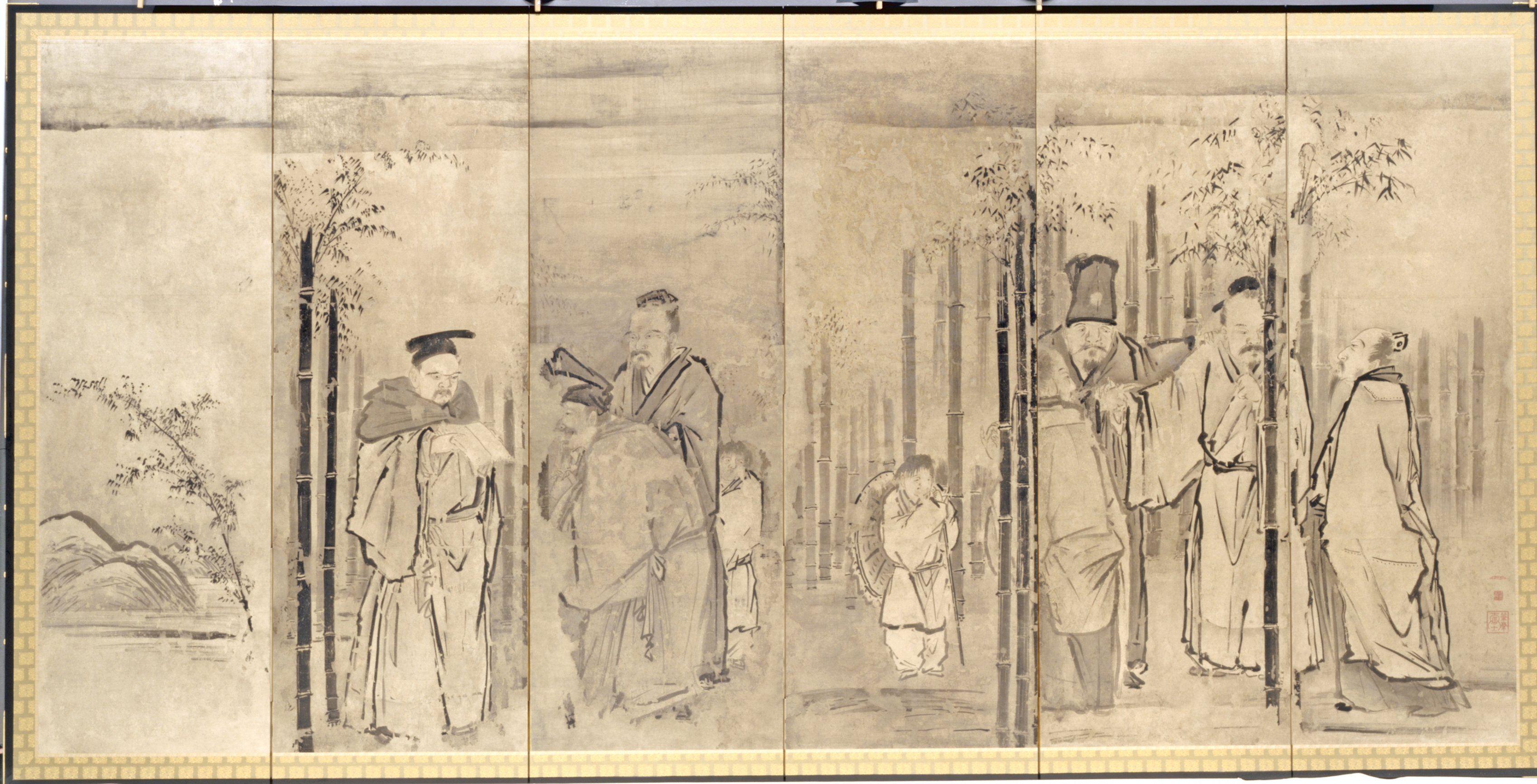 Kano Tan’yū, Seven Sages of the Bamboo Grove