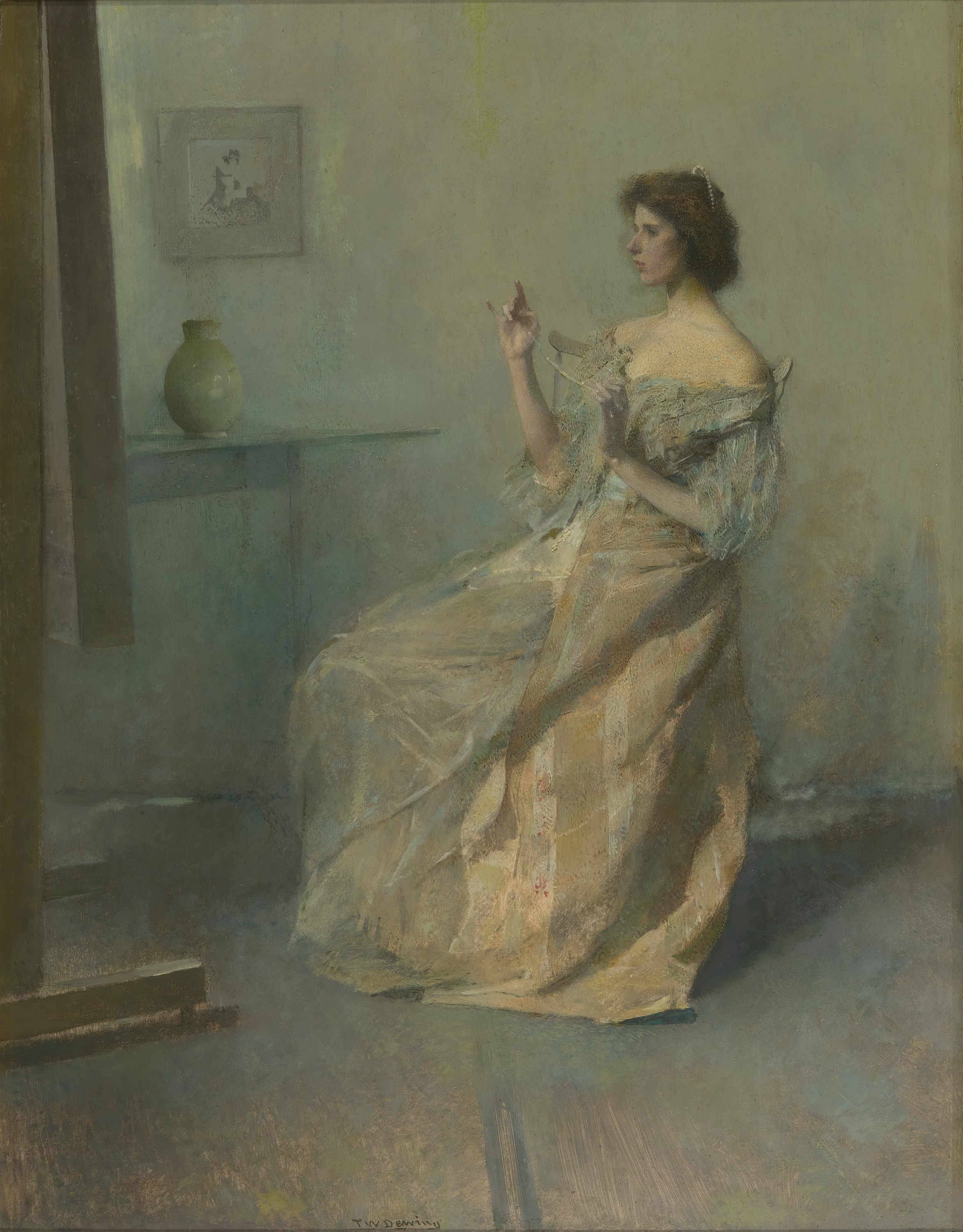 Thomas Wilmer Dewing, The Necklace