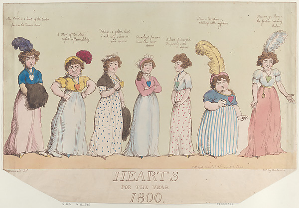Thomas Rowlandson, Hearts for the Year 1800