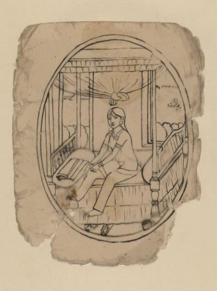 Unknown, One of forty-five drawings of Muharram scenes, occupations, festivals and ceremonies.