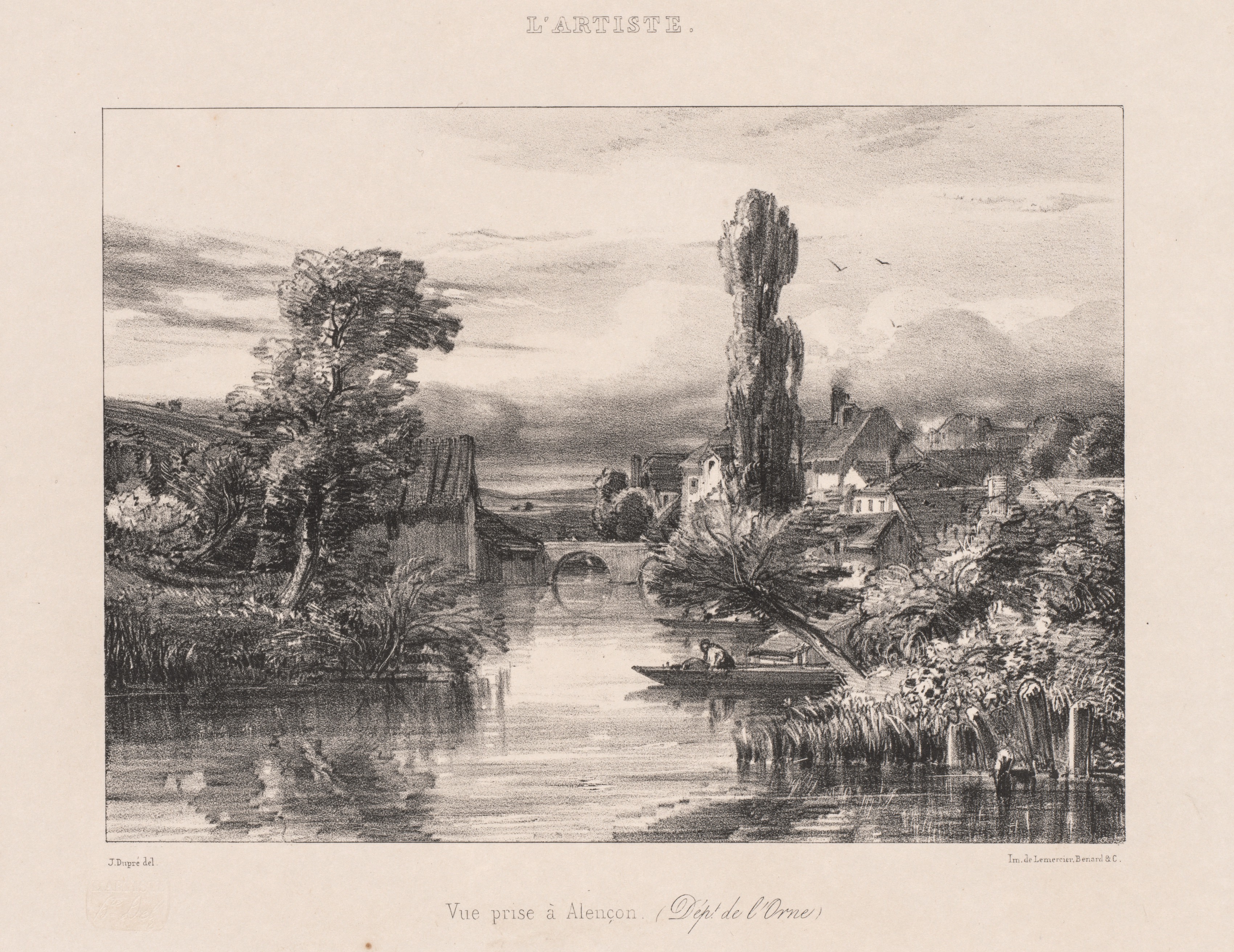 Jules Dupré, View taken at Alençon (Vue Prise à Alençon)
