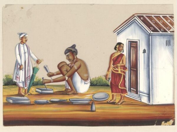 Unknown, One of eight paintings of occupations and ceremonies.