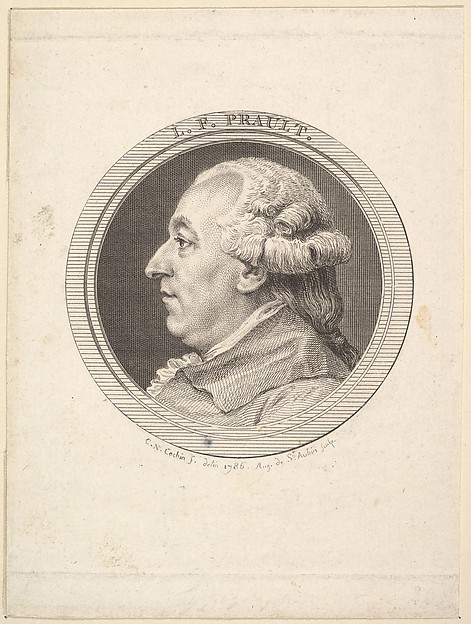 Augustin de Saint-Aubin, Portrait of L. F. Prault