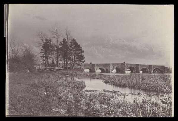 Gale, Lt. Col. Joseph, Bridge over river with reeds