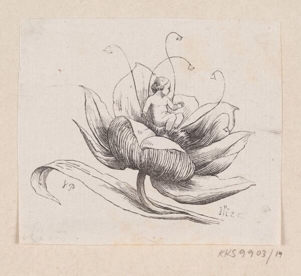 H.P. Hansen, Illustration til "Tommelise" i H.C. Andersen, "Eventyr og Historier", Bind 1