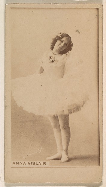 Kinney Brothers Tobacco Company, Anna Vislair, from the Actresses series (N245) issued by Kinney Brothers to promote Sweet Caporal Cigarettes
