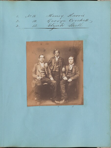 Unknown, [Portrait of Henry Harris, George Crockett, and Elijah Shell]