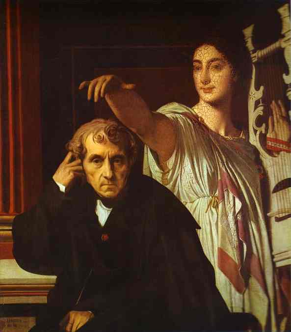 Jean-Auguste-Dominique Ingres, Luigi Cherubini and the Muse of Lyric Poetry