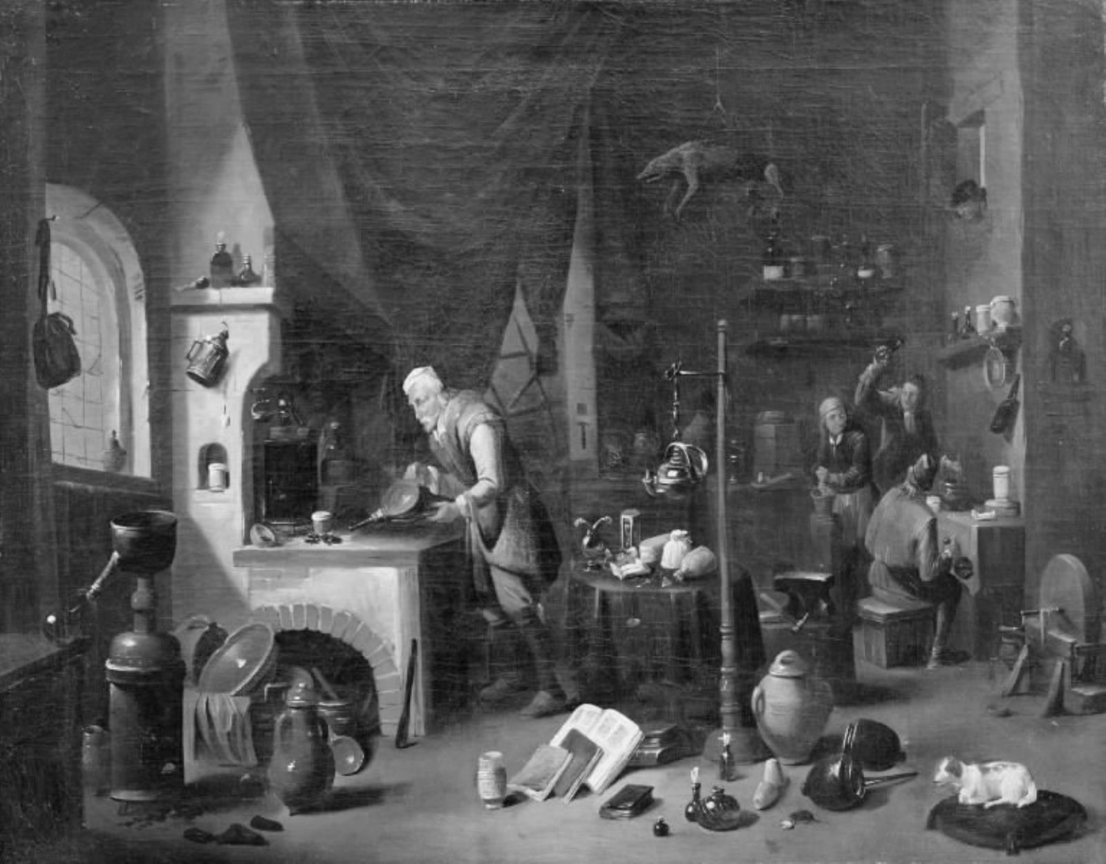Thomas van Apshoven, Kemiker i sit laboratorium