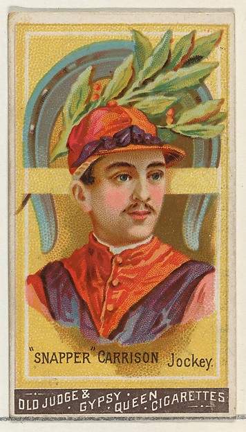 Goodwin & Company, "Snapper" Garrison, Jockey, from the Goodwin Champion series for Old Judge and Gypsy Queen Cigarettes
