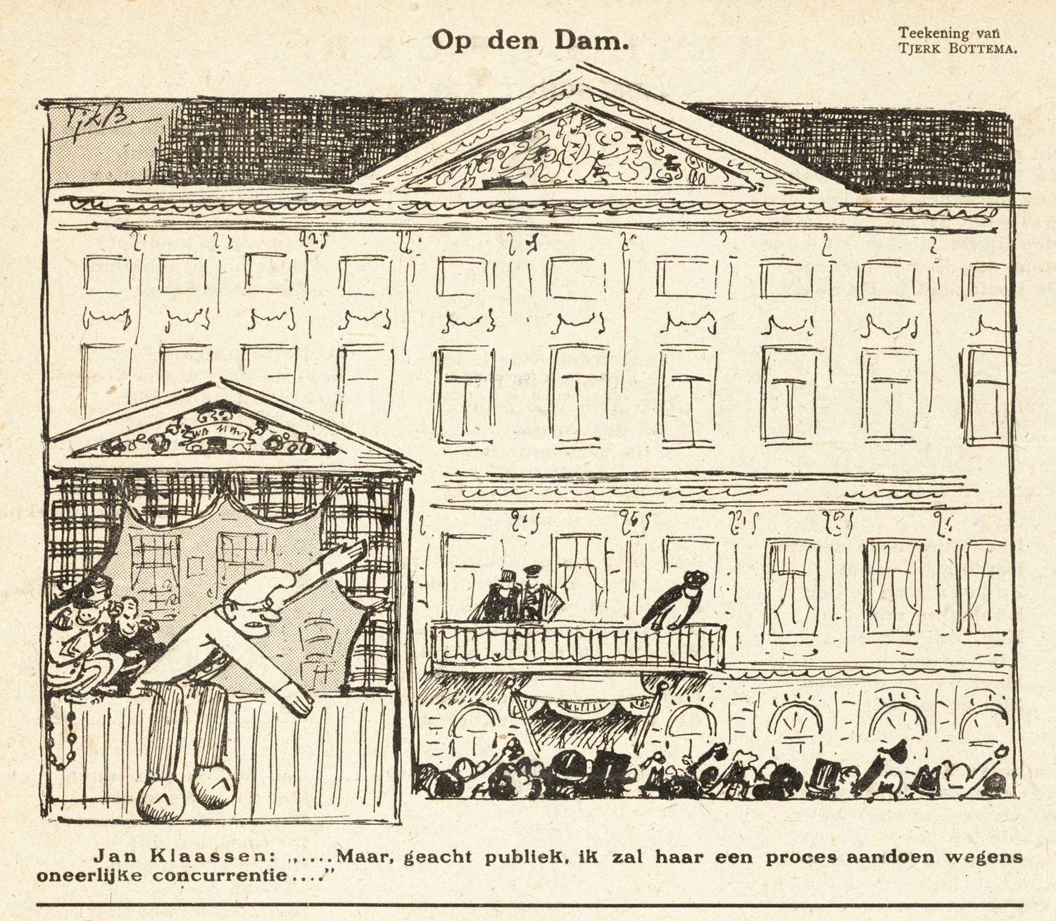 Bottema, Tjerk,draughtsman., Op den Dam