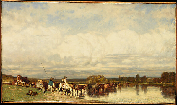 Jules Dupré, Cows Crossing a Ford