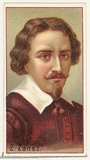 Allen & Ginter, Z. Zansz, printer's sample for the World's Inventors souvenir album (A25) for Allen & Ginter Cigarettes