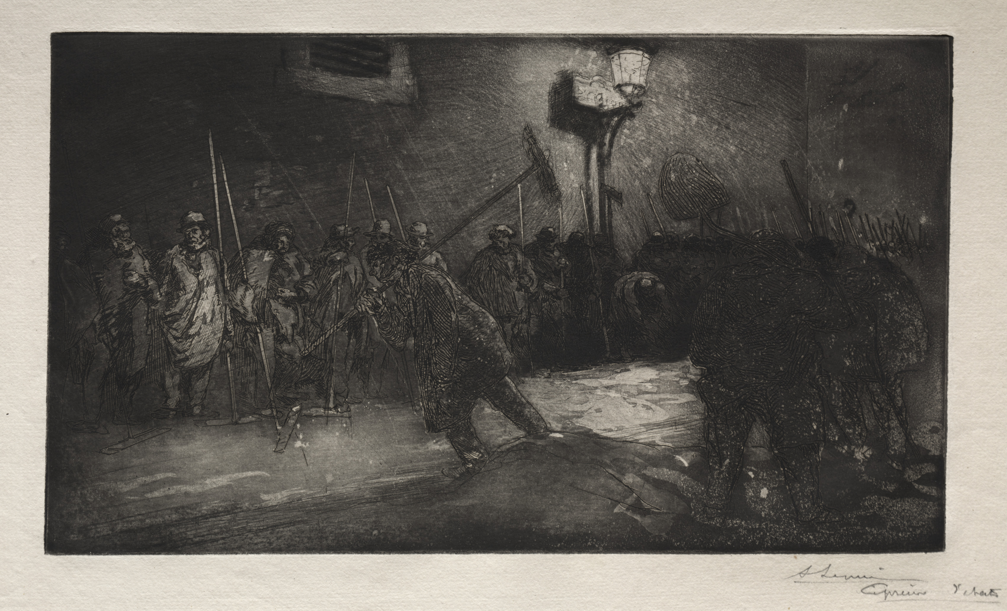 Auguste Louis Lepère, L'Appel des Balayeurs de la Nuit