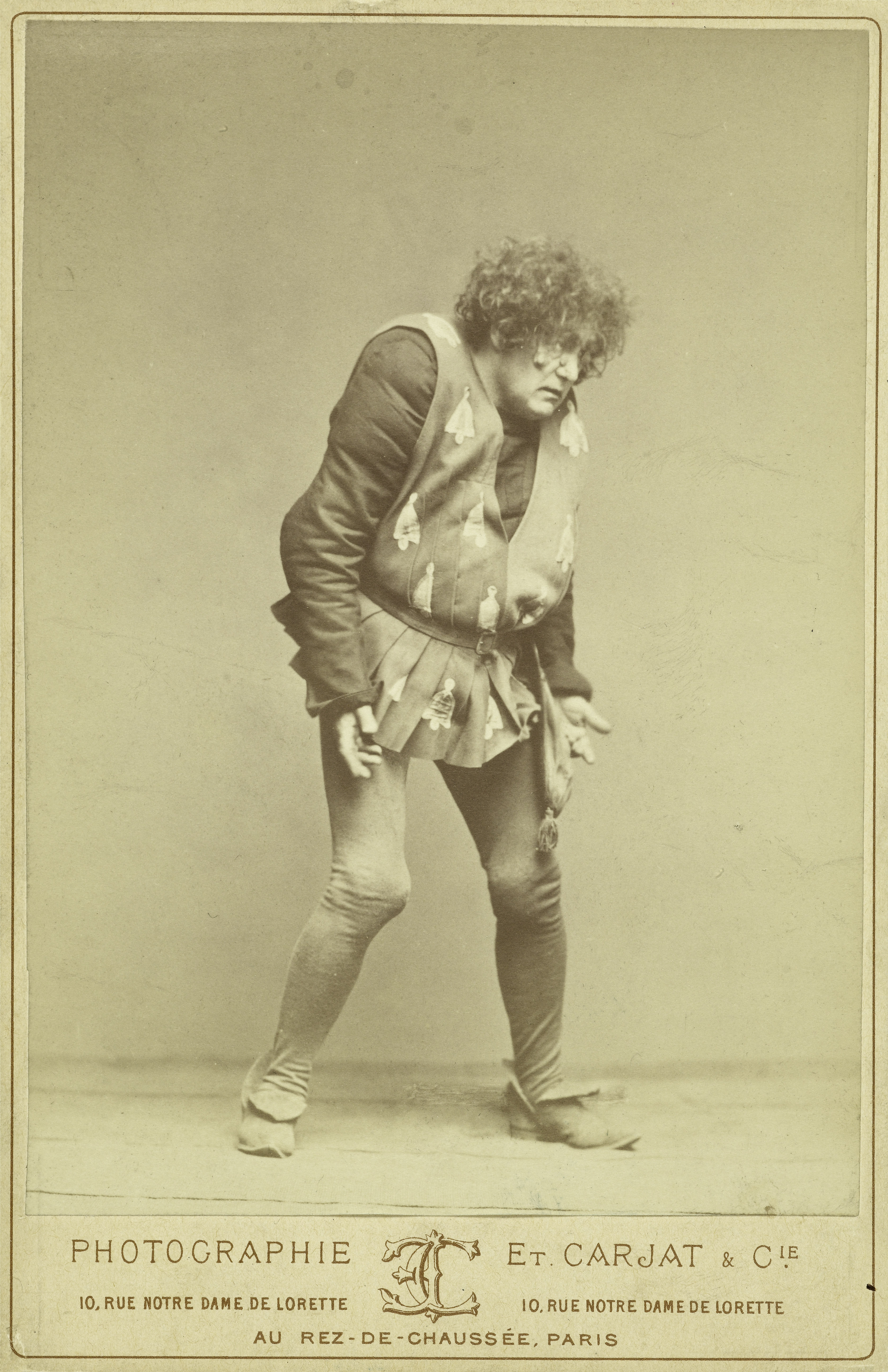 Etienne Carjat, Lacressonnière dans le rôle de Quasimodo
