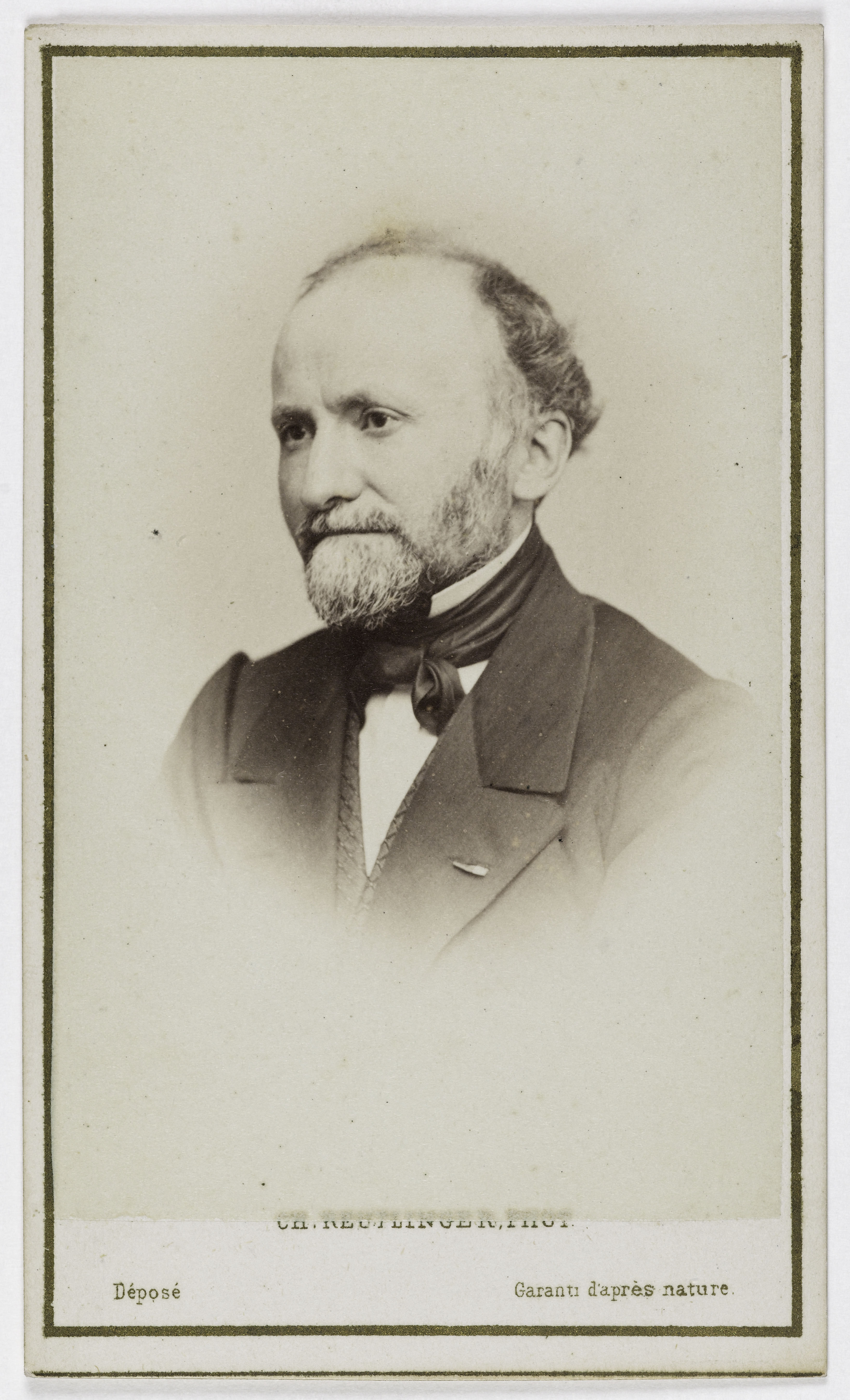 Charles Reutlinger, Portrait d'Emile Egger (1813-1885), (philologue, helléniste)