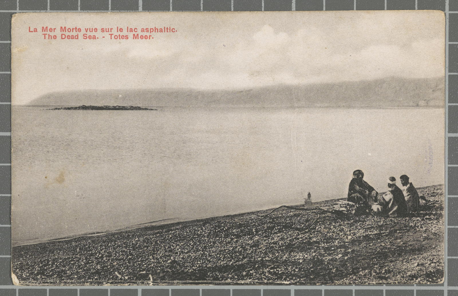 Desconegut, La Mer Morte vue sur le lac asphaltic