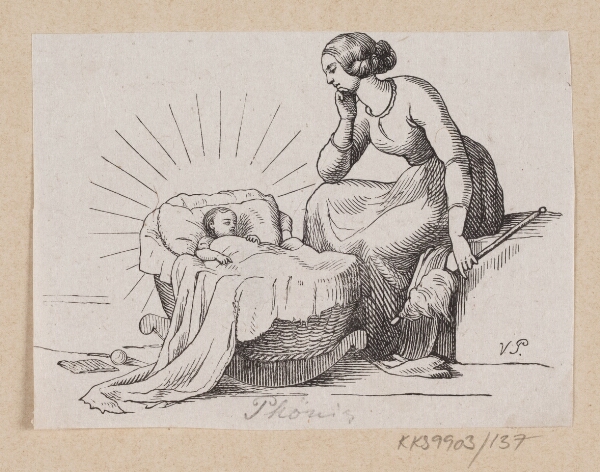 H.P. Hansen, Illustration til "Fugl Phønix" i H.C. Andersen, "Eventyr og Historier", Bind 2