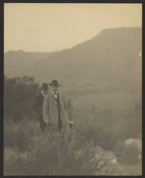 Louis Fleckenstein, [Two Men Walking in the Mountains]