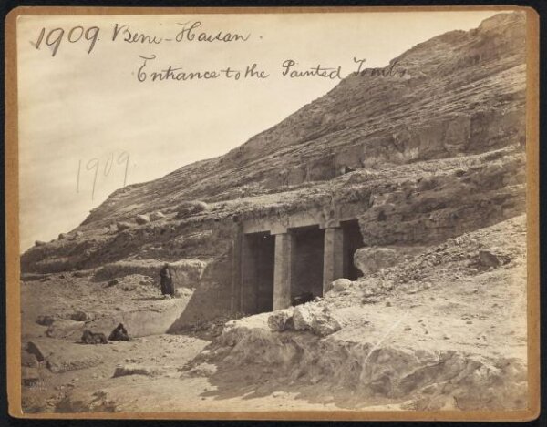 Francis Frith, Beni-Hassan.  Entrance to the Painted Tombs